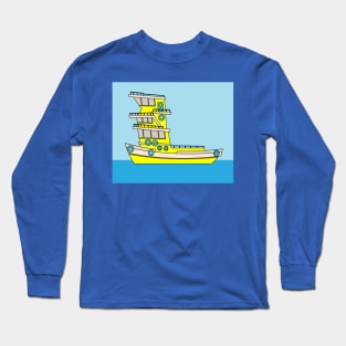 Ships In The Middle Of The Lake Ocean Long Sleeve T-Shirt